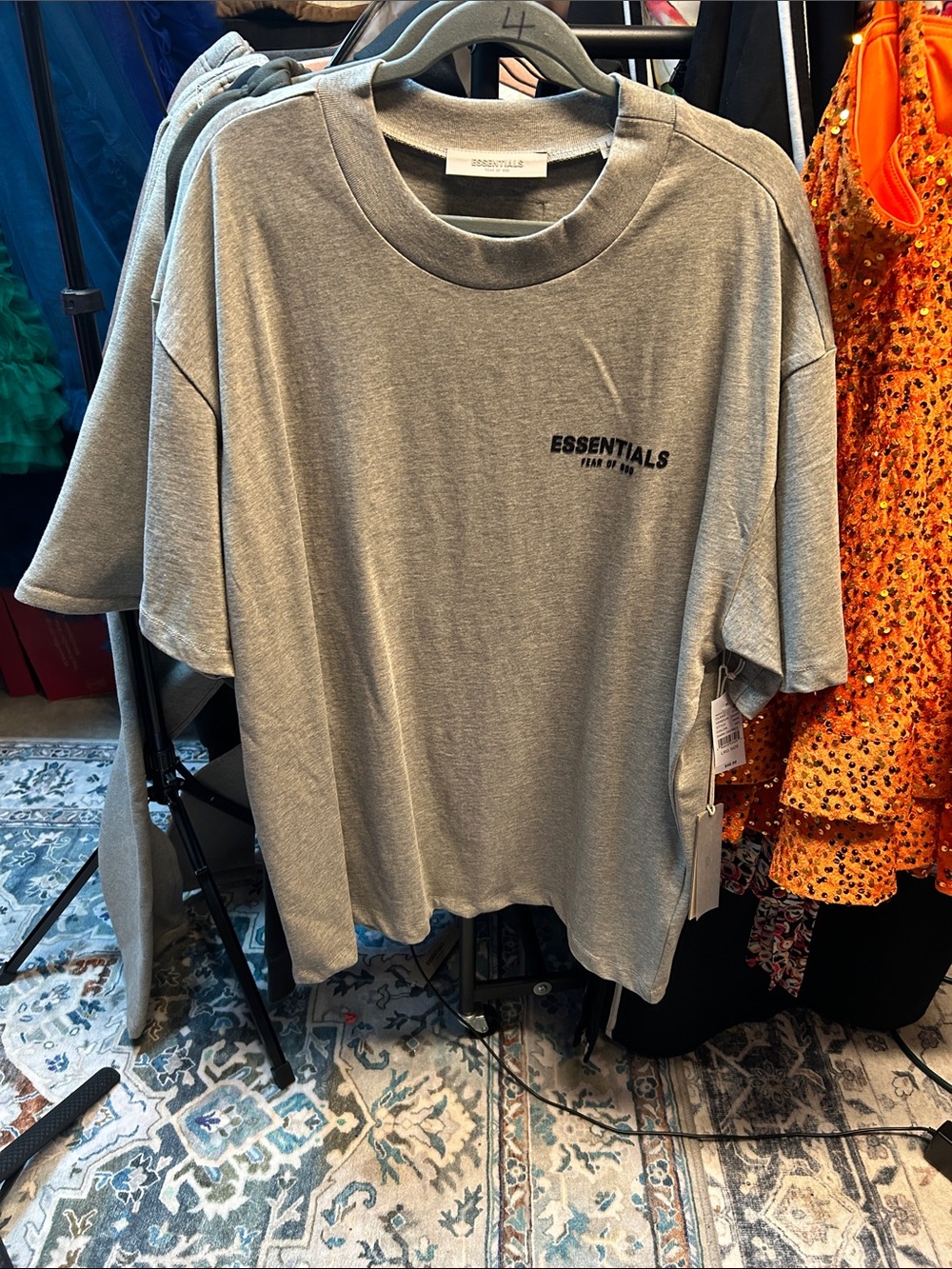 Fear of God Kids Gray Essentials Tee